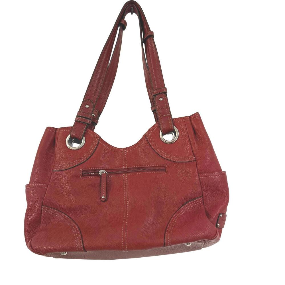TIGNANELLO Red Leather Hobo Satchel/Bag Luxury Y2K CabinCore‎
